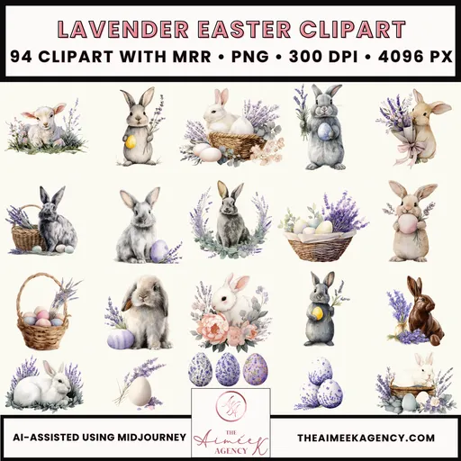 Lavender Easter Clipart