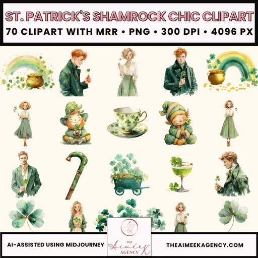 St. Patrick's Shamrock Chic Clipart