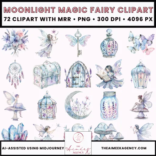 Moonlight Magic Fairy Clipart