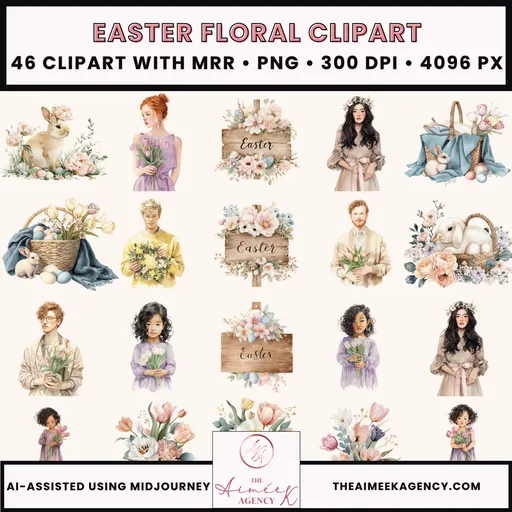 Easter Floral Clipart